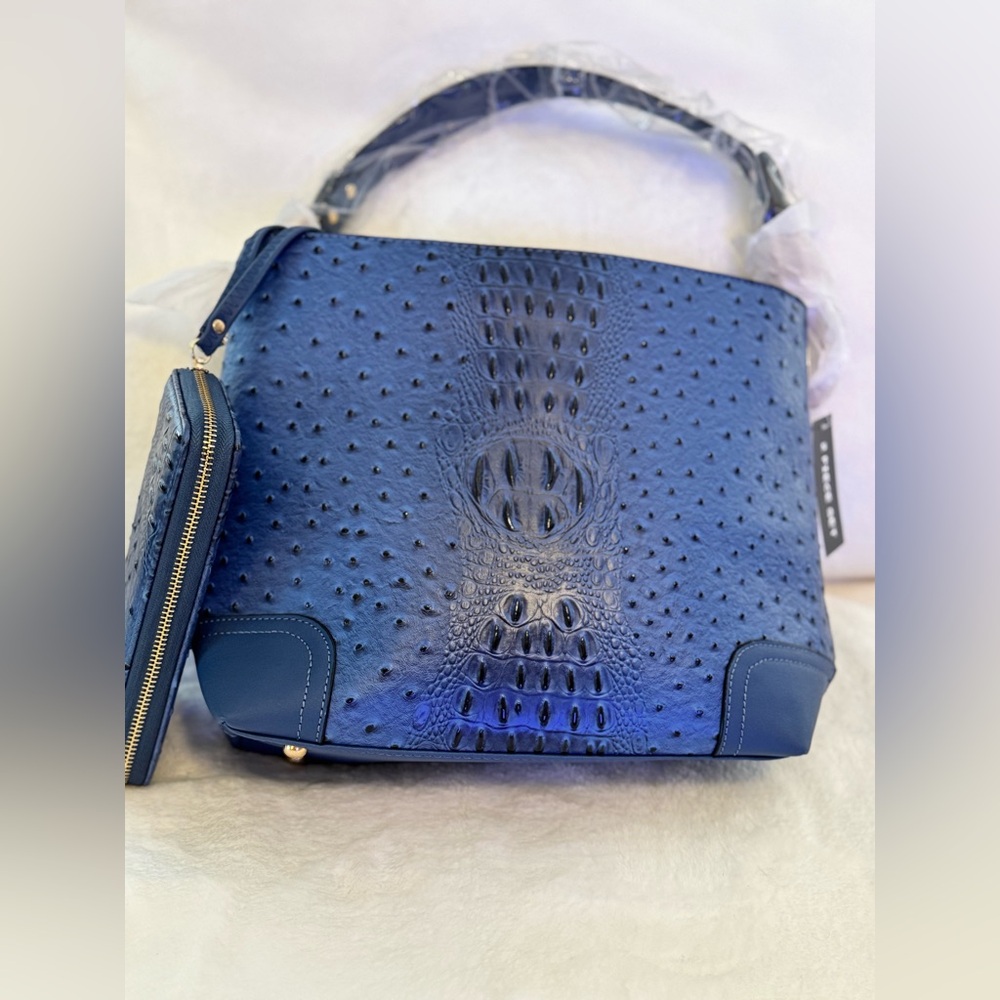 MKF Collection Wandy Women's Hobo Bag Set by Mia K. with a matching wallet.